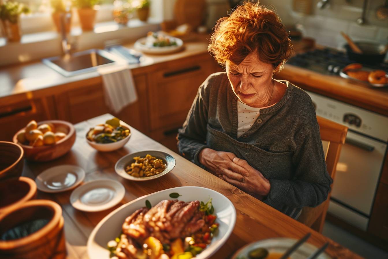 Quels troubles digestifs sont fréquemment associés à l'hyperphagie boulimique ?